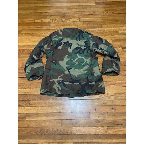 USGI Army Cold Weather Field Coat Woodland Camo Jacket US Military Medium Reg - Picture 8 of 8